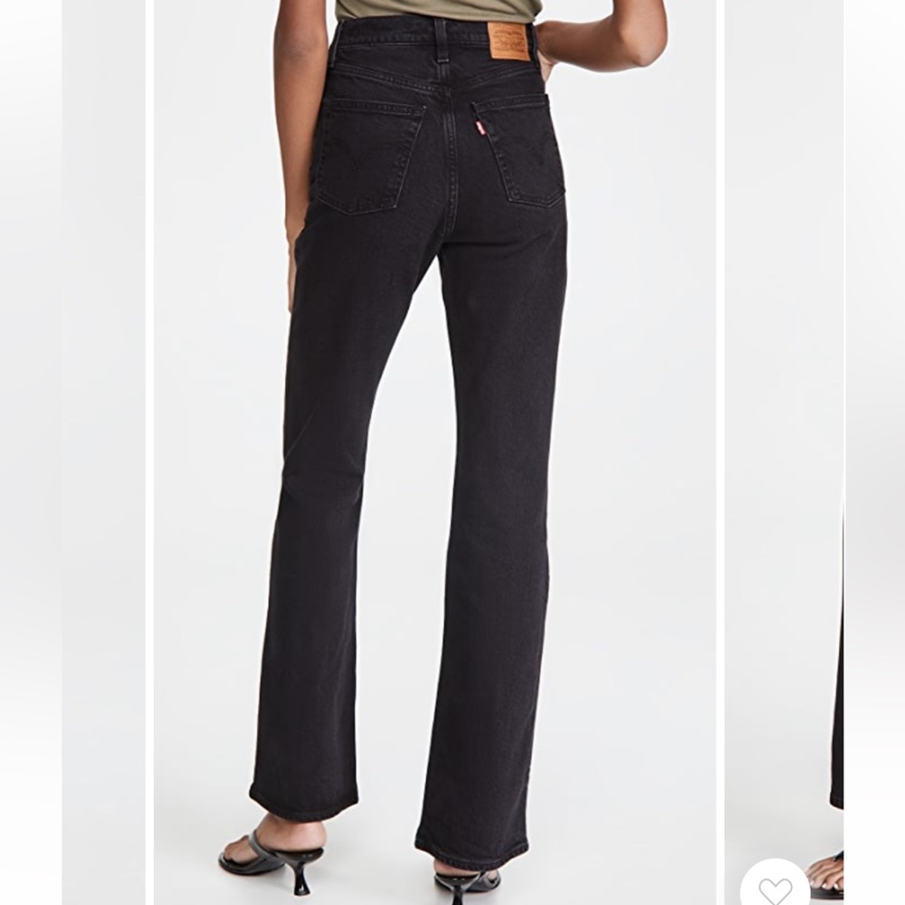 Levi's Women's High Rise Boot Cut Jeans - Black - Picture 3 of 8